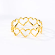 Load image into Gallery viewer, Heart Shape Open Ring Design Jewelry - iveny
